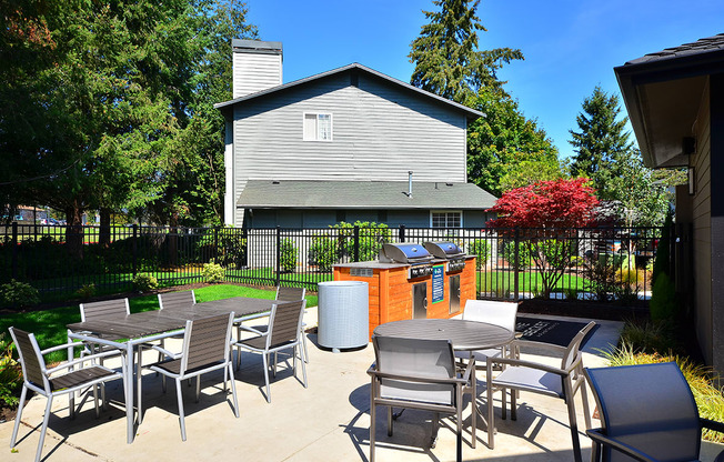 our apartments showcase a large patio