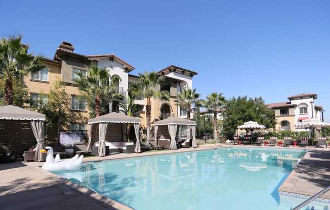 resident pool at Capriana at Chino Hills, Chino Hills