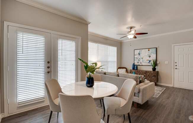 Dining Area With Living at The Brazos, Texas, 75287