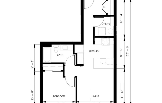 1 bed, 1 bath, 629 sqft, $3,050, Unit 510