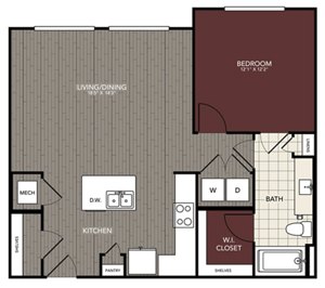 1 bed, 1 bath, 830 sqft, $1,489