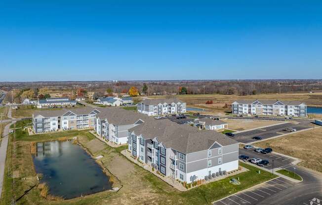 Drone Community View at The Residences at Akita Lane, Canal Winchester Ohio