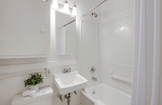 The Shannon | Charming All White Vintage Bathroom