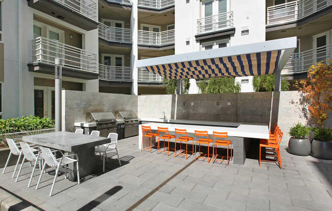 Courtyard and BBQ Grilling Area