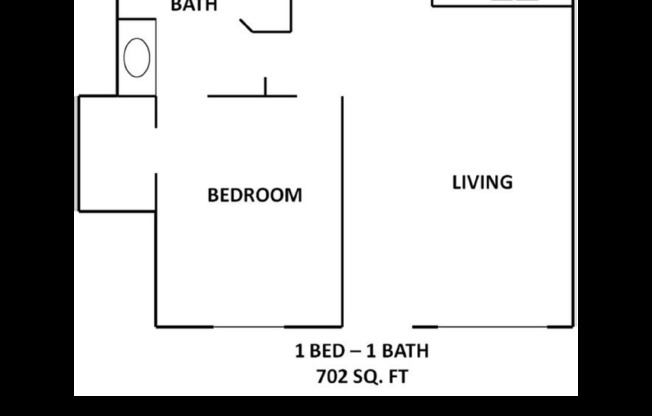 1 bed, 1 bath, 702 sqft, $849