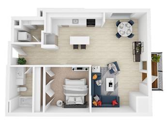 1 bed, 1 bath, 750 sqft, $1,798