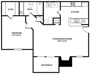 1 bed, 1 bath, 650 sqft, $1,319