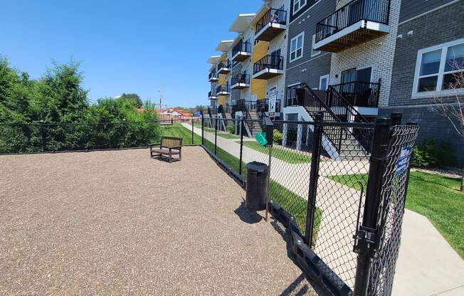dog park with fenced in area
