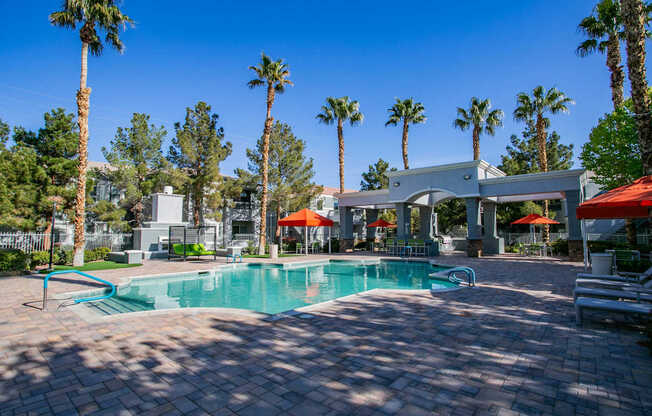 Pool Area at Octave Apartments, Las Vegas, NV, 89123