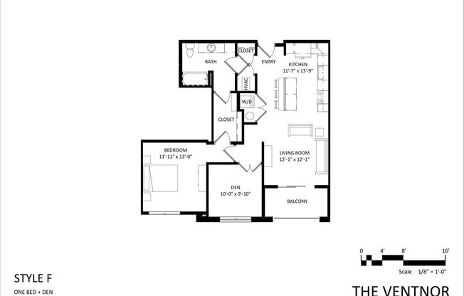 1 bed, 1 bath, 940 sqft, $1,495, Unit 314