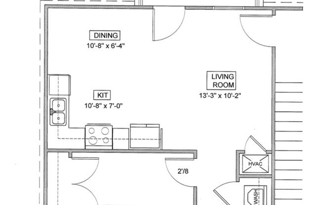 1 bed, 1 bath, 750 sqft, $995, Unit E201