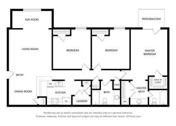 3 beds, 2 baths, 1,250 sqft, $1,620