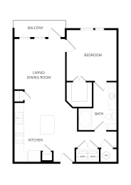 1 bed, 1 bath, 752 sqft, $1,340