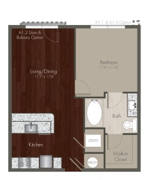 1 bed, 1 bath, 639 sqft, $1,731