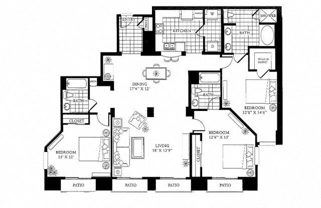 3 beds, 3 baths, 1,775 sqft, $7,195