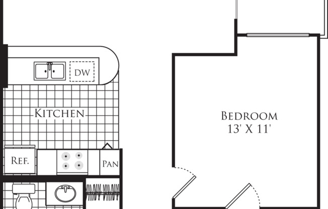 1 bed, 1 bath, 681 sqft, $2,351, Unit 521