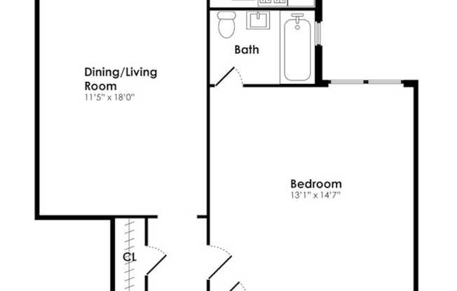 1 bed, 1 bath, $3,300, Unit 5I