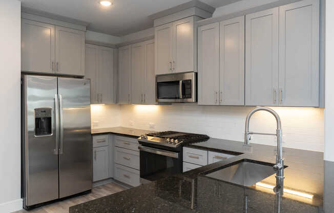 Kitchen with Stainless Steel Appliances