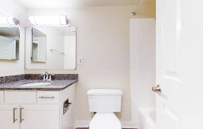 a bathroom with a toilet and a sink and a mirror