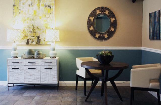 Office area seating at NOHO GALLERY Apartments, North Hollywood , CA 91601