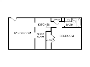 1 bed, 1 bath, 600 sqft, $1,099