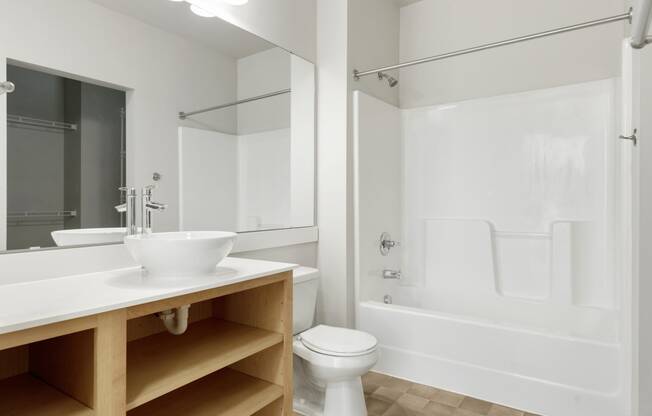 Large Studio Bathroom at Lowertown Lofts, Minnesota, 55101