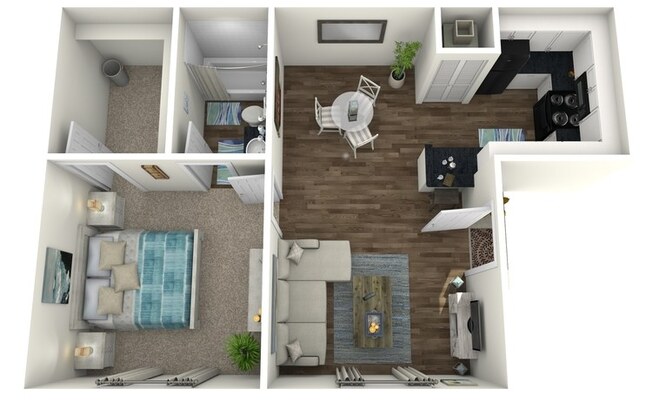 1 bed, 1 bath, 578 sqft, $1,480