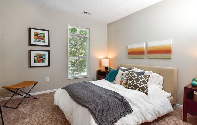 Gorgeous Bedroom at Central Park Apartments in Worthington, Columbus, OH