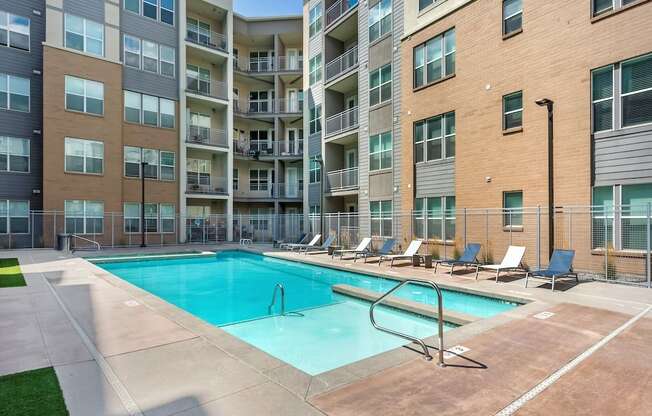 Sparkling Swimming Pool at Arcadia Apartments