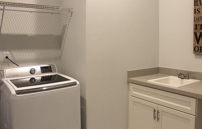 Modern Laundry Room at Residences at Halle, Cleveland, OH, 44113