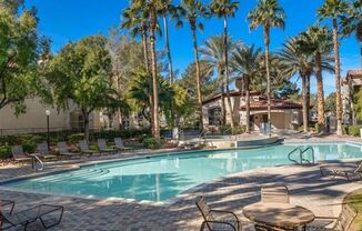 Single story condo conveniently locates just South of The Strip