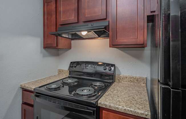 the kitchen of our studio apartment at riviera palms