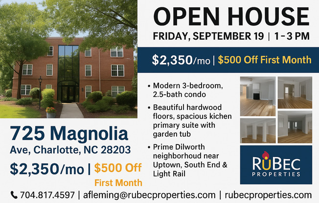 Live in the Heart of Historic Dilworth – Walkable, Stylish & Full of Charm! | ⭐️MOVE IN SPECIAL $500 OFF FIRST FULL MONTH
