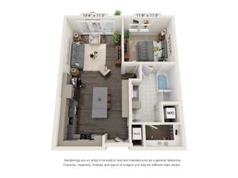 1 bed, 1 bath, 780 sqft, $1,625