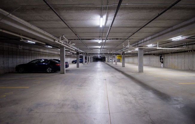 Spacious Underground Garage Parking
