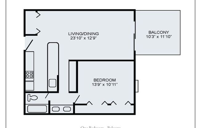 1 bed, 1 bath, 700 sqft, $1,540, Unit 1003