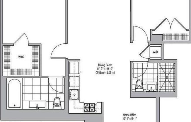 2 beds, 2 baths, 1,145 sqft, $7,400, Unit 19G