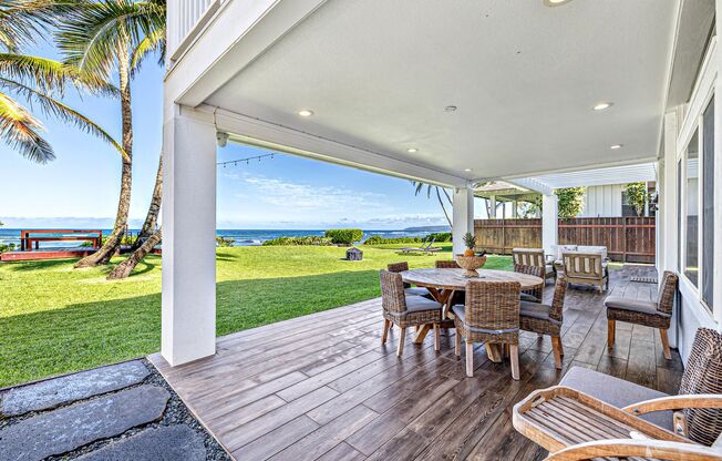 Hawaii Life Presents Hale Maluhia Beachfront Luxury 3 bedroom 3.5 Bath