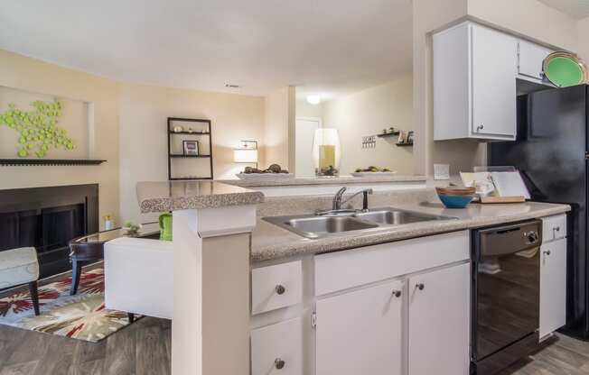 Kitchen at Poplar Place Apartments in Carrboro, NC