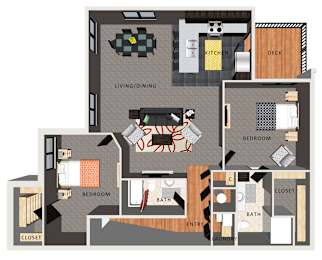 2 beds, 2 baths, 1,183 sqft, $1,885