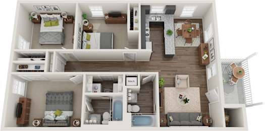 3 beds, 2 baths, 1,100 sqft, $1,299