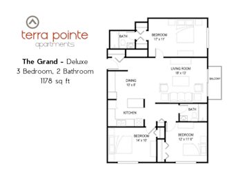 3 beds, 2 baths, 1,178 sqft, $1,880