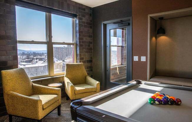 Resident Lounge at Center Square Lofts West, Pennsylvania