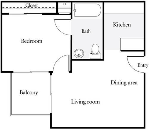 1 bed, 1 bath, 530 sqft, $2,947, Unit 310