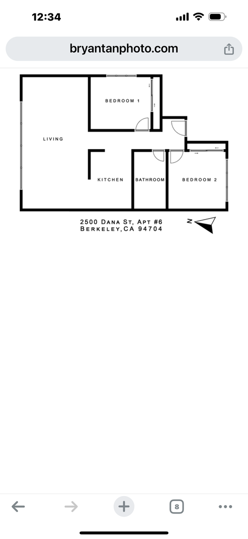 2 beds, 1 bath, 750 sqft, $3,100, Unit 2