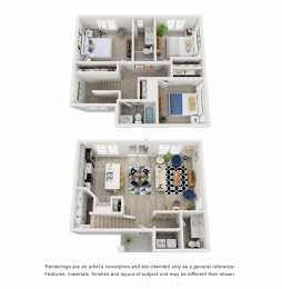 3 beds, 3 baths, 1,350 sqft, $2,639