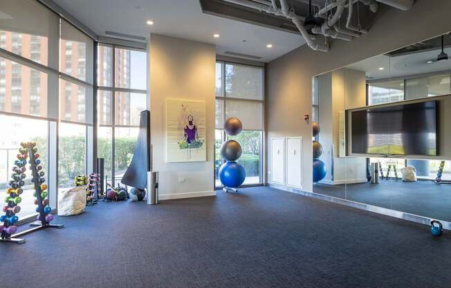 Fitness and yoga studio