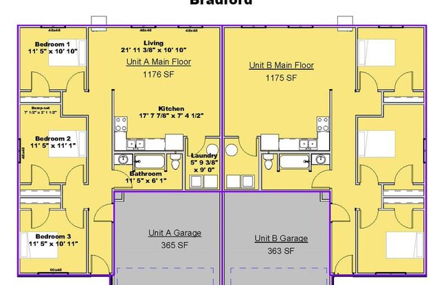 3 beds, 1 bath, 1,176 sqft, $1,210