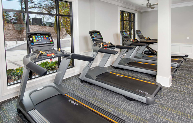 Cardio Equipment in Fitness Center at Windsor Chastain, Atlanta, 30342