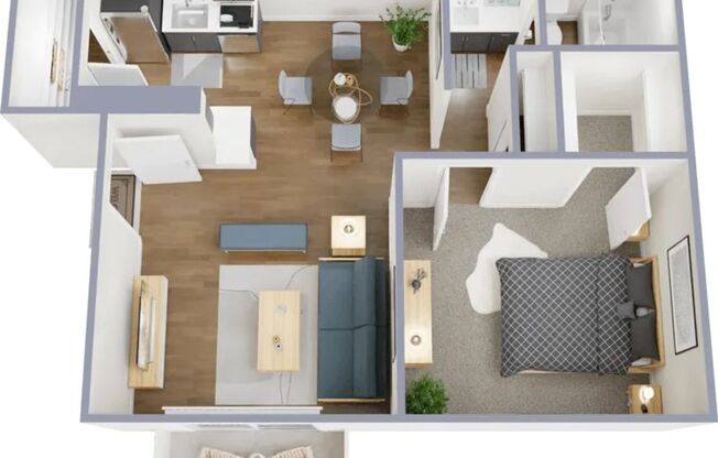 1 bed, 1 bath, 605 sqft, $1,150, Unit 314